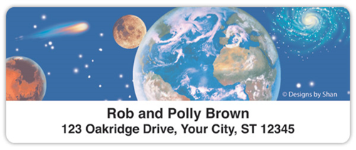 Celestial Bodies Address Labels