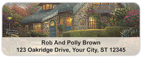 Thomas Kinkade Cottages Address Labels
