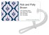 Preppy Sweet Damask Luggage Tag Image 1